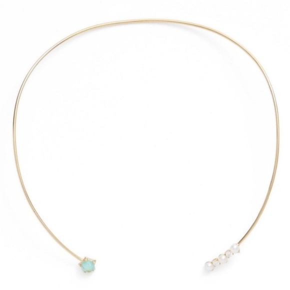 NADRI Sterling Silver Amazonite & Pearl Necklace - Picture 3 of 6